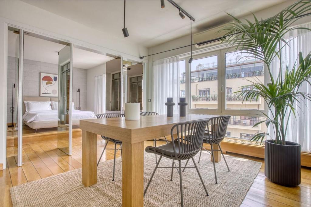 アテネSunny Luxury Loft,Stunning Acropolis View, Jacuzziアパートメント エクステリア 写真
